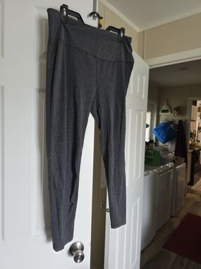 Women's Gray High-Waist Leggings